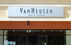 Philip Van Heusen - Storefront Sign